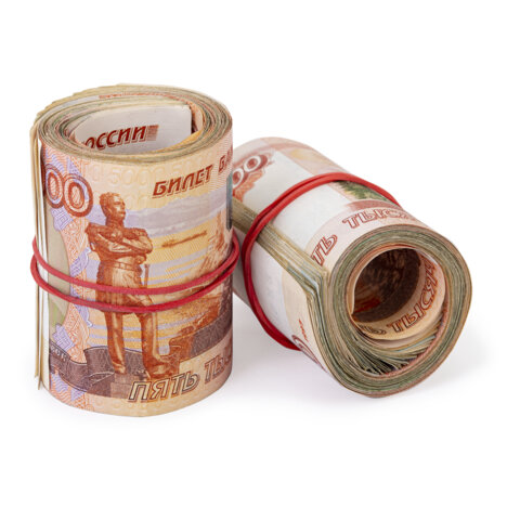 Резинки банковские универсальные диаметром 60 мм, BRAUBERG 200 г, цветные, натуральный каучук, 440037