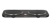 Настольная электрическая плита CENTEK CT-1507, 2000Вт, 2 конфорки, 5 режимов нагрева, черная, CT-1507 Black
