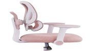 Кресло детское с подставкой для ног BRABIX KIDS "MG-220", сетка/ткань TW, розовое, 533314