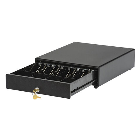 Ящик денежный электромеханический АТОЛ CD-330-B (ККМ Атол), 330х380х90 мм, черный, 38709