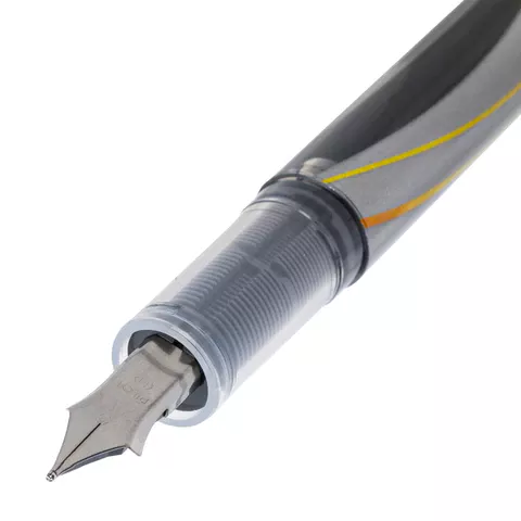 Ручка перьевая PILOT V-Pen, ЧЕРНАЯ, корпус серый, линия письма 0,58 мм, SVP-4M B