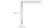 Иглы для шитья и прошивки документов D-270 ручные (цыганские), длина 100 мм, 25 штук, DEVELIA, 700394