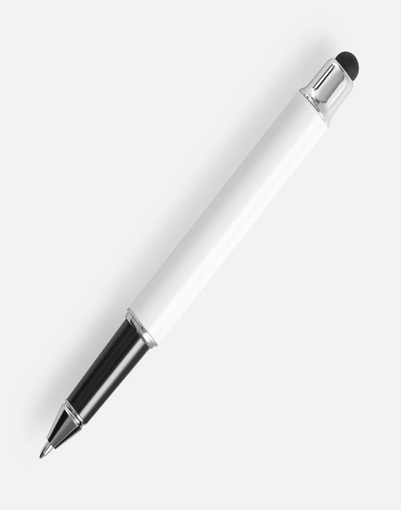 Роллер Scribo со стилусом, матовый белый