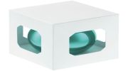 Елочный шар Finery Gloss, 8 см, глянцевый бирюзовый