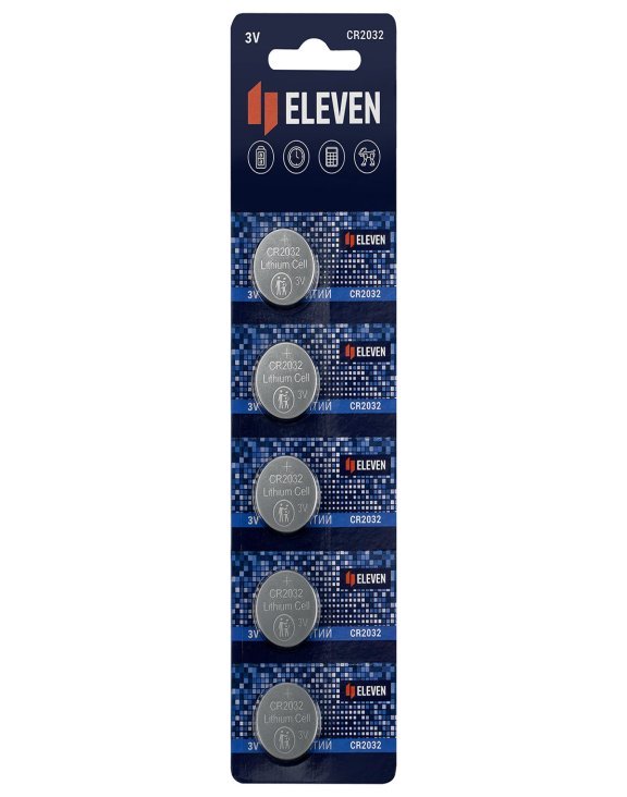 Батарейка Eleven CR2032 литиевая, BC5