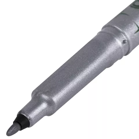 Маркер для декорирования СЕРЕБРЯНЫЙ CENTROPEN, круглый наконечник, 1 мм, 2670, 6 2670 0194