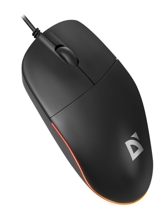 Мышь Defender Azora MB-241, USB, черный, 2btn+Roll