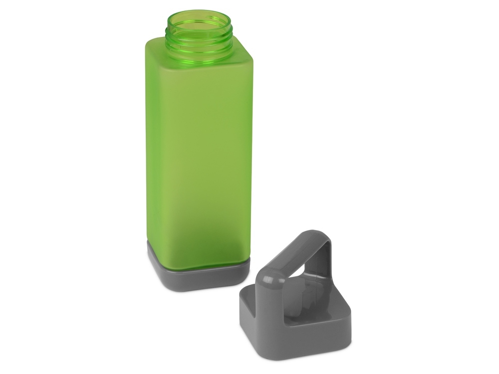 Бутылка для воды «Balk», soft-touch , зеленое яблоко/серый, поликарбонат - 1