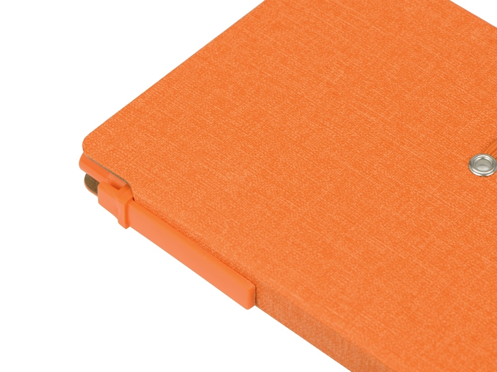 Набор стикеров «Write and stick» с ручкой и блокнотом, оранжевый, искусственная кожа, переработанный картон, пластик, бумага - 4