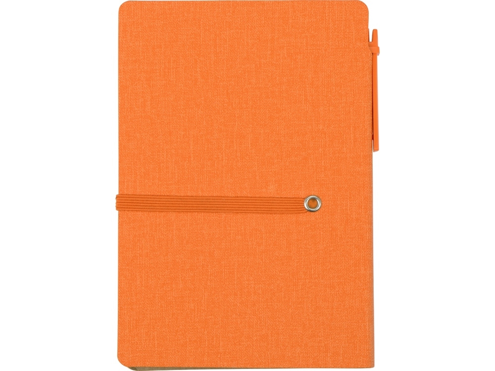 Набор стикеров «Write and stick» с ручкой и блокнотом, оранжевый, искусственная кожа, переработанный картон, пластик, бумага - 6