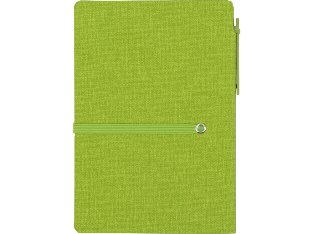 Набор стикеров «Write and stick» с ручкой и блокнотом, зеленое яблоко, искусственная кожа, переработанный картон, пластик, бумага - 6