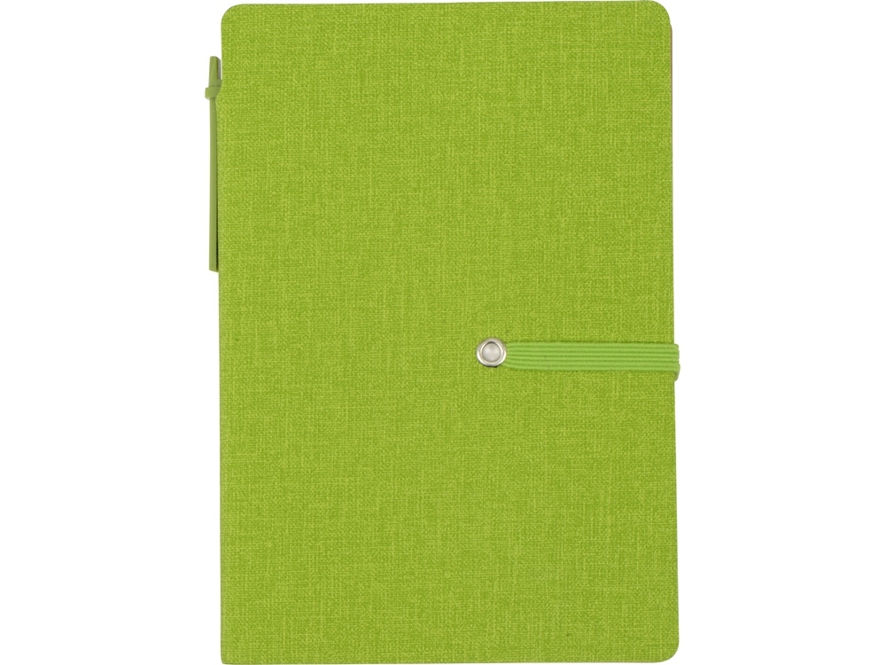 Набор стикеров «Write and stick» с ручкой и блокнотом, зеленое яблоко, искусственная кожа, переработанный картон, пластик, бумага - 5