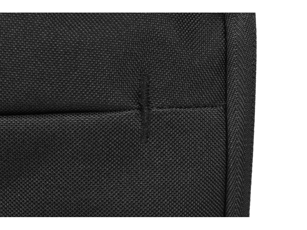 Сумка для ноутбука 13'' Flank с боковой молнией, черный, полиэстер - 6
