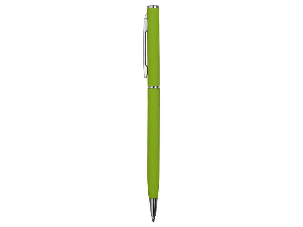 Ручка металлическая шариковая «Атриум софт-тач», зеленое яблоко/серебристый, металл - 2