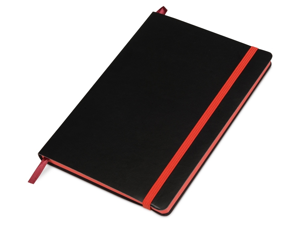 Подарочный набор «Megapolis Soft»: ежедневник А5 , ручка шариковая, ежедневник- черный/красный, ручка- черный, ежедневник- искусственная кожа, ручка- металл с покрытием silk-touch - 3