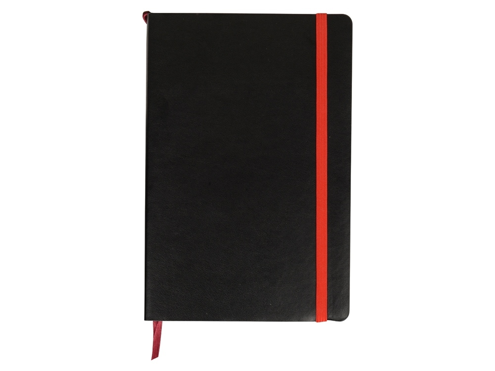Подарочный набор «Megapolis Soft»: ежедневник А5 , ручка шариковая, ежедневник- черный/красный, ручка- черный, ежедневник- искусственная кожа, ручка- металл с покрытием silk-touch - 6