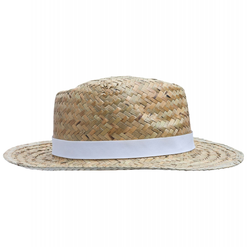 Шляпа Daydream, бежевая с белой лентой - 2