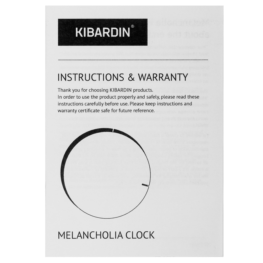 Часы настенные Melancholia Clock, черный - 10