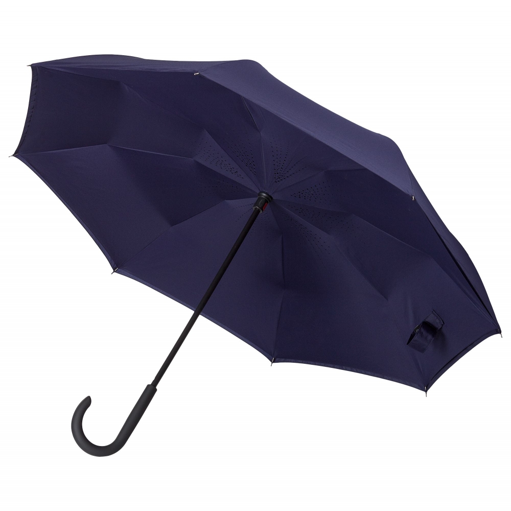 Зонт наоборот Unit Style, трость,темно-синий - 1