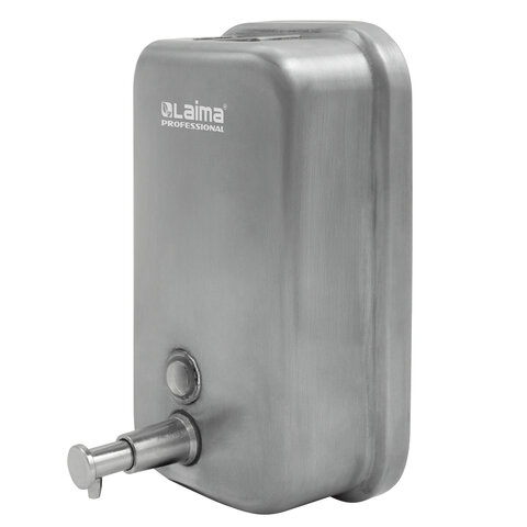 Дозатор для жидкого мыла LAIMA PROFESSIONAL INOX (гарантия 3 года), 1 л, нержавеющая сталь, матовый, 605395 - 1