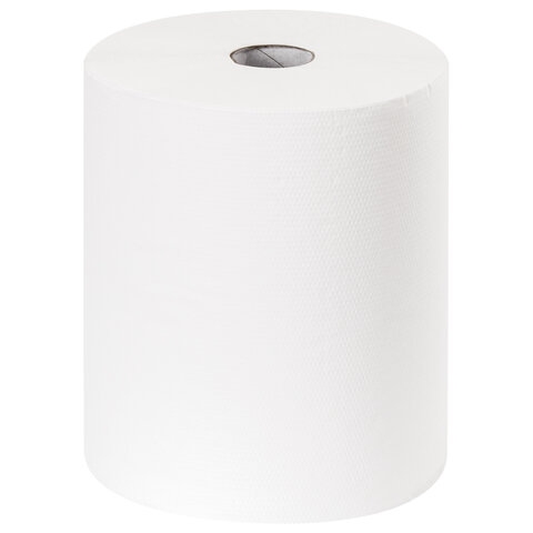 Полотенца бумажные рулонные 200 м, LAIMA (Система H1) ADVANCED, 1-слойные, белые, КОМПЛЕКТ 6 рулонов, 112503 - 2