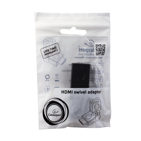 Переходник HDMI, CABLEXPERT, F-M, для передачи цифрового аудио-видео, A-HDMI-FFL2 - 3