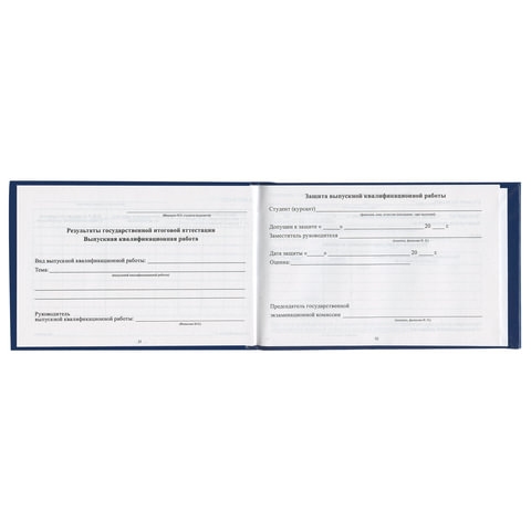 Бланк документа "Зачетная книжка для среднего профессионального образования", 101х138 мм, STAFF, 129142 - 2