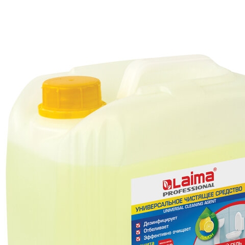 Чистящее средство 5 кг, LAIMA PROFESSIONAL "Лимон", дезинфицирующий и отбеливающий эффект, 602302 - 1