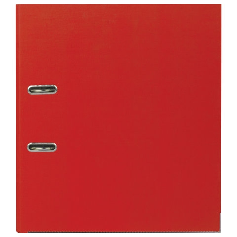 Папка-регистратор BRAUBERG с покрытием из ПВХ, 80 мм, с уголком, красная (удвоенный срок службы), 227192 - 2