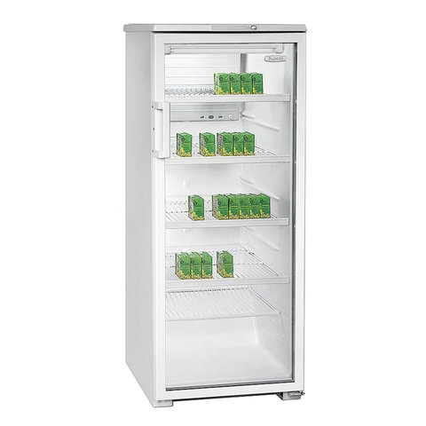 Холодильная витрина БИРЮСА "Б-290", общий объем 290 л, 145x58x62 см, белый - 1