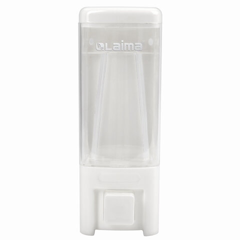 Дозатор для жидкого мыла LAIMA, НАЛИВНОЙ, 0,48 л, белый, ABS пластик, 605052 - 2