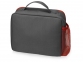 Изотермическая сумка-холодильник «Breeze» для ланч-бокса, серый/красный, 600D полиэстер, PEVA - 2