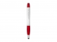 Ручка-стилус шариковая «Nash» с маркером, красный/серебристый, пластик - 2