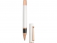 Ручка металлическая роллер «Рона», белый/розовый/черный - 1