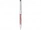 Ручка-стилус шариковая Brayden, белый, белый/серебристый - 2