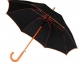 Зонт-трость «Гилфорт», черный/оранжевый - 2