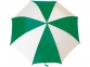 Зонт-трость «Тилос», белый/зеленый, полиэстер/металл/пластик - 1