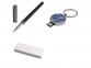 Подарочный набор Blossom: брелок с USB-флешкой на 16 Гб, ручка-роллер, Cacharel, поликарбонат/латунь - 1