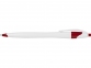 Ручка пластиковая шариковая «Флокс», белый/красный - 4