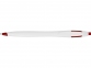 Ручка пластиковая шариковая «Флокс», белый/красный - 6