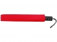 Зонт складной «Андрия», ярко-красный/черный/серебристый, полиэстер, металл, пластик - 4