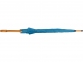 Зонт-трость "Радуга", ярко-синий, купол- полиэстер, стержень и ручка- дерево, спицы- металл - 6