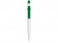 Ручка пластиковая шариковая «Этюд», белый/зеленый, пластик - 1