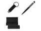 Подарочный набор: USB-флешка на 16 Гб, ручка шариковая. Hugo Boss, черный/серебристый - 1