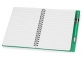 Блокнот «Контакт» с ручкой, зеленый, серебристый, бумага/полипропилен - 2