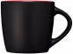 Керамическая чашка «Riviera», керамика, черный/красный - 2