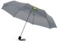 Зонт складной «Ida», серый/черный, полиэстер, металл, пластик - 3