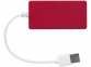USB Hub на 4 порта «Brick», красный, АБС пластик - 4