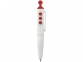 Ручка пластиковая шариковая «Clic Pen», белый/красный, АБС пластик - 5