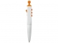 Ручка пластиковая шариковая «Clic Pen», белый/оранжевый, АБС пластик - 2